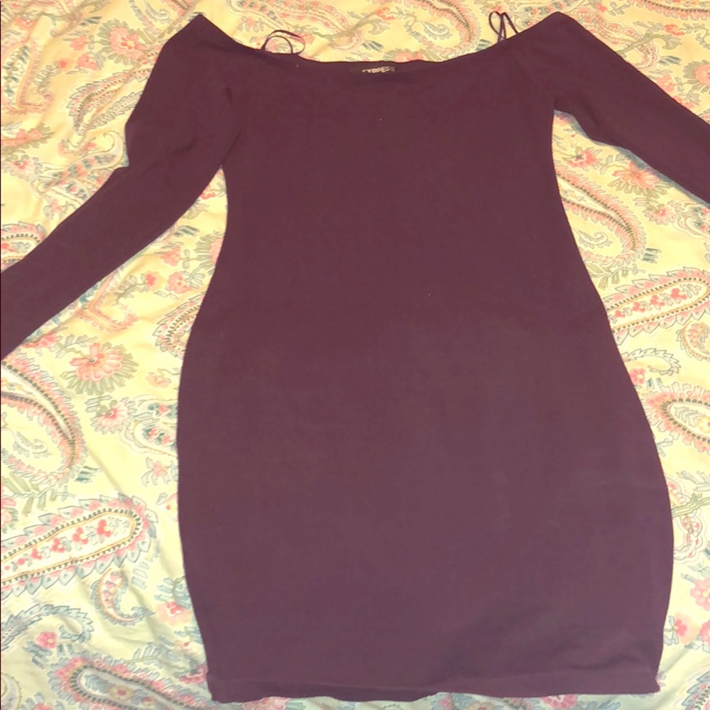 Shoulderless quarter sleeve SMALL Express dress
